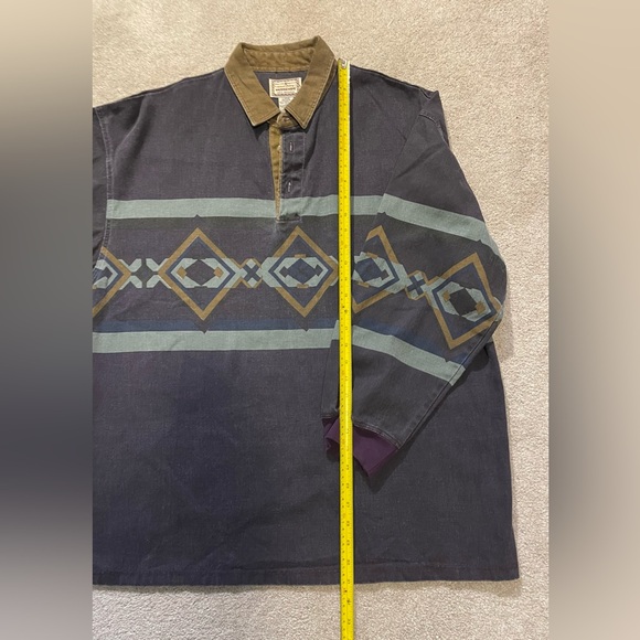 Weekends Rugged Outdoor “Rugby” Style Shirt Sz L - Picture 3 of 6